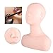 Mannequin PVC Manikin Head, Multifunction mannequin head model with shoulder, Head for hairdressers Mannequin head for Makeup Practice, Wig Hat Display, Eyelash Extensions,Tattoo