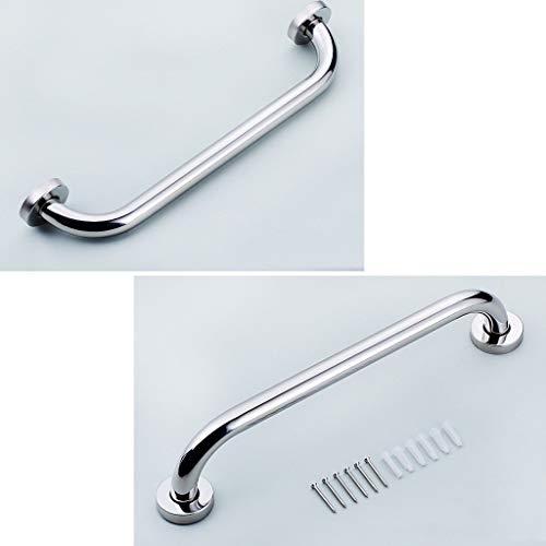Syddp Grab Bar 304 Stainless Steel Grab Rails Anti-Slip Polished Chrome Safety Support Rail Elderly Handrails Disability Aid Hold For Toilet/Shower Bathroom(4 Sizes) Bath Grab Bar (Size : 35Cm) #TOP3