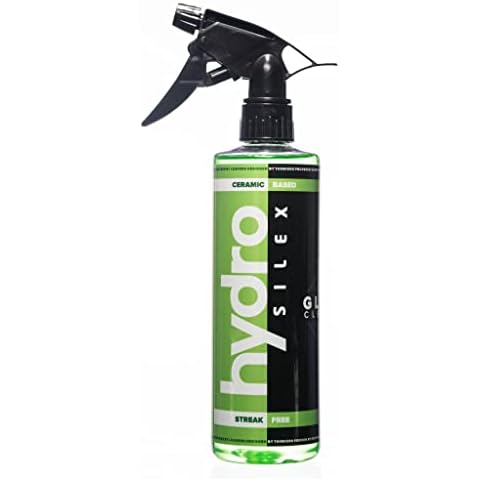 HydroSilex Glass Cleaner (16oz) | Recharge Your Glass & Windows | Streak Free Performance | SIO2 Infused Ceramic Formula | Safe On Tinted Glass | Effortless Cleaning Process Cover