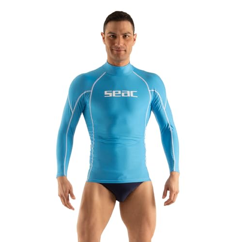 Camiseta de natación para hombre SEAC RAA Long EVO con manga larga contra rayos UV