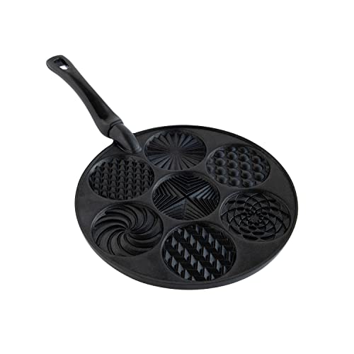 Image of Nordic Ware Nonstick Pancake Pan, Heavy Aluminum, 7 Round Cups, For Gas, Electric, Ceramic Stovetops, Made in USA