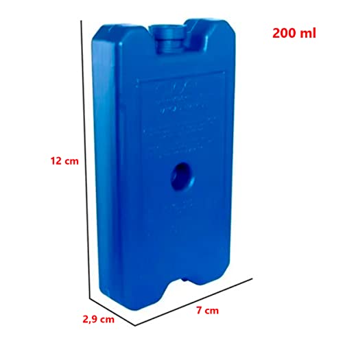 Gelo Gel Artificial Reutilizável Rígido De 200ml 12x7x2,9cm Gelotech - 6 Unidades