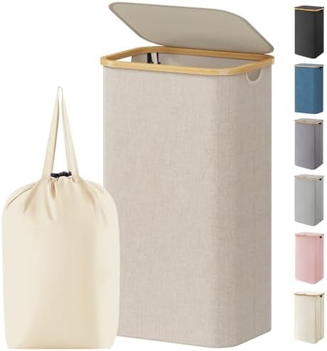 Lifewit 100L Laundry Basket with Lid, Clothes Hampers for Laundry...