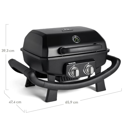 Edelstahlgehäuse glänzt - Detailansicht von BURNHARD WAYNE Gasgrill Test 2026 – Dealfoxx.de