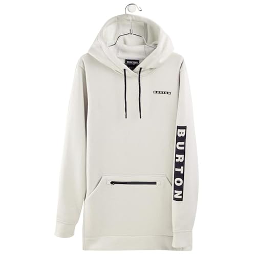 Burton Women's Oak Long Pullover Hoodie, Stout White Heather, X-Small