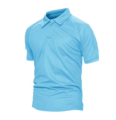 T-shirt tactique bleu ciel XXL anti-frottement pour randonnée