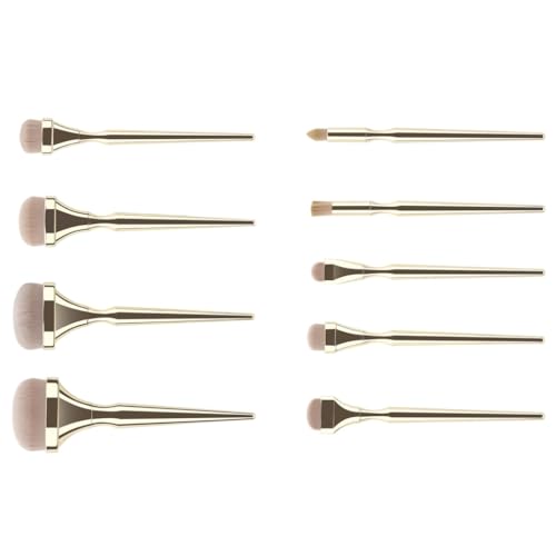 9pcs Face Makeup Brush Set for Professional and Beginners Use Soft Synthetic Bristles Cosmetic for Elegant Application