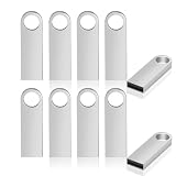 Pingmugy USB Flash Drive (10Pack Metal USB Silver, 16GB)
