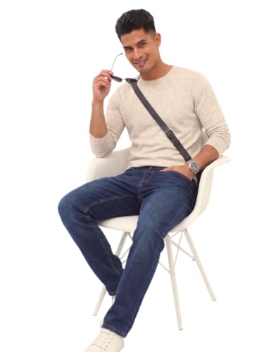 Image of Amazon Brand - INKAST Men Mid Rise Straight Fit Jeans | Denim Wear | Casual Pants | Straight Fit