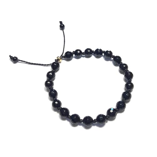 Bracelet coulissant en onyx et pierres naturelles, le cadeau idéal et symbolique