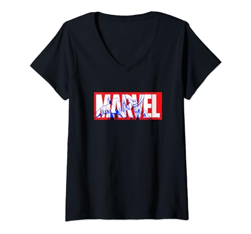 T-shirt Marvel Loki femme col V bande dessinée haut geek comics original