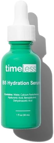 Timeless Skin Care Vitamin B5 Serum - Hydrating Face Serum with Hyaluronic Acid - Oil-Free Skin Care Serum - Supports Skin Health - Face Serum for Oily Skin - Fragrance-Free Vitamin B5 Serum - 1 oz