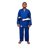 Kimono Infantil Kids Judo Jiu-Jitsu, Haganah, Azul, M2