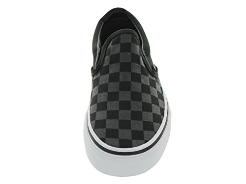 Vans Vans Unisex's Slip-On Shoes Low-Top Sneakers, Checkerboard Black Black, 4.5