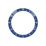 ROUHO 38mm Inserto Bisel Reloj Cerámica Anillo Números Árabes Recambio Incrustación Esfera Pulida 30,7mm para Seiko SKX007-A1