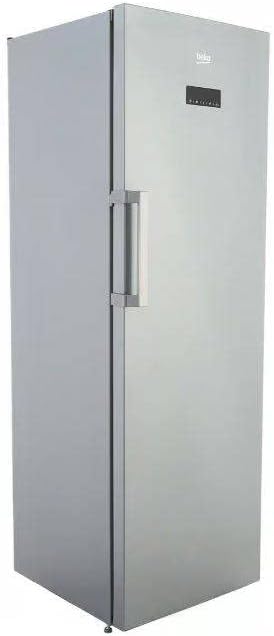 Close-up view of an adjustable glass shelf inside the freezer.