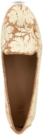 Aerosoles Women's Betunia Loafer, Natural Cork/Gold Floral, 6.5M - 5