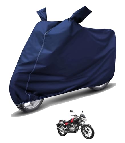 Image of Auto Hub Waterproof Bike Cover Compatible with Bajaj Vikrant 150 Dustproof, UV Protection Two Wheeler Bike Vikrant Cover - Blue