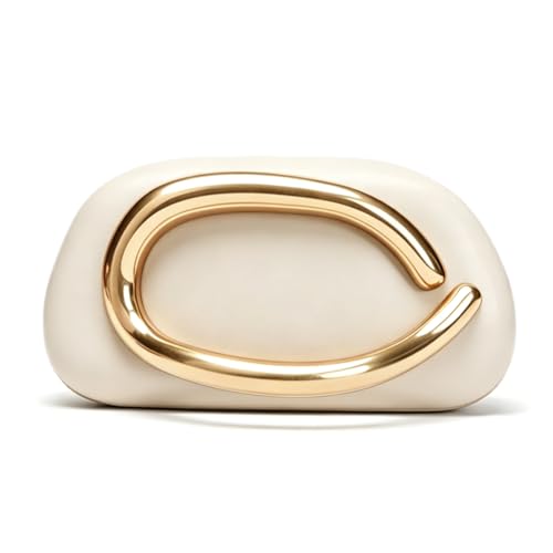 Image of Acrylic Clutch Purse for Women Classic Round Acrylic Evening Handbag Vintage Metal Handlebars Bag for Wedding Party Prom