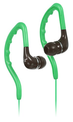 KitSound Enduro Écouteurs Sports Intra Auriculaires Résistants à lu0092Eau avec Crochets d'Oreilles, Compatibles avec les Smartphones, Tablettes et MP3 - Vert