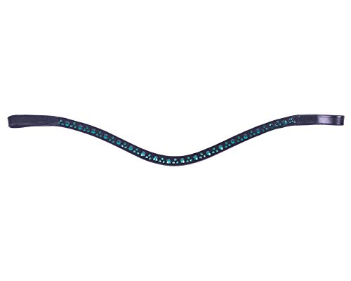ARBO-INOX Leder Stirnriemen mit Strasssteinen