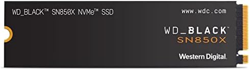 WD_BLACK 4TB SN850X NVMe Internal Gaming SSD Solid State Drive - Gen4 PCIe, M.2 2280, Up to 7,300 MB/s - WDS400T2X0E