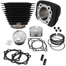 S&S 883 to 1200cc Black Cylinder & Piston Conversion Kit 910-0687