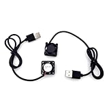 JZK 25x25x10mm DC 5V Mini USB Cooling Fan, 25mm Low Noise, 3400 RPM, 0.02A, Ball Bearing, 2510 Small Brushless DC Fan for Development Board, Graphics Card, 3D Printer - Image 5