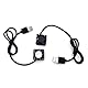 JZK 2STK 25x25x10 mm DC 5V Mini USB Lüfter 25mm geräuscharm, 3400 rpm, 0.02 A, Kugellager, 2510 kleiner bürstenloser DC-Lüfter 2.5cm für Entwicklungsplatine, Grafikkarte, 3D-Druckerlüfter