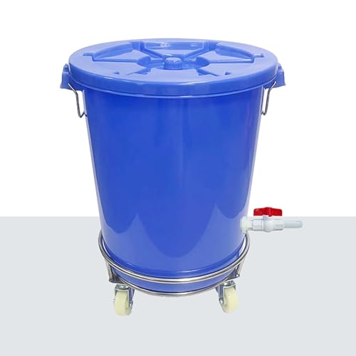 Blue Rain Collection Barrel with Stand, 12/17/24/32 Gallon Water Storage