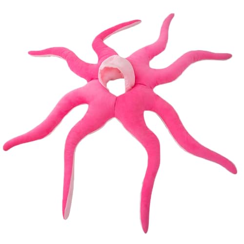 Baby Octopus Costume Halloween Cozy Plush Hooded Toddler Fish Outfit — view 2