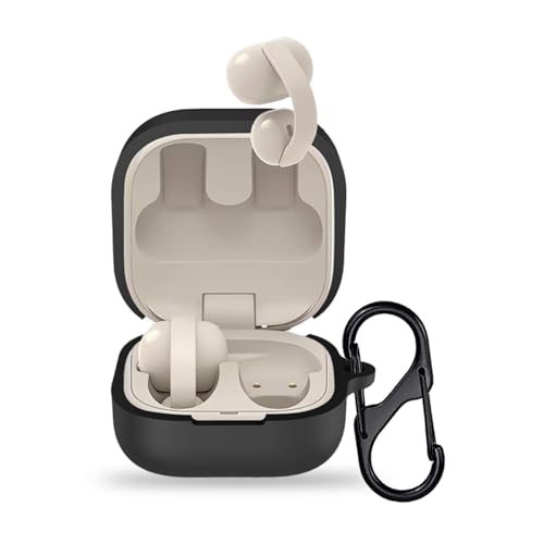 For �\�j�[(SONY) LinkBuds Clip �P�[�X �J�o�[ Mosasa �V���R�� �\�j�[(SONY) WF-LC900 �ی�P�[�X �[�d�֗� �S�ʕی� �����h�~ ����~�� �y�� �L�Y�h�~ �X���� ���^ ���s �ϏՌ� �h�o-�u���b�N