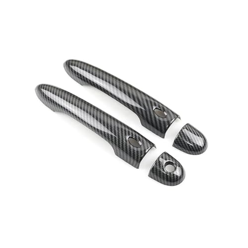 Poignée de porte extérieure en fibre carbone ABS pour habillage Clio IV