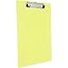 Saunders Plastic Clipboard with Low Profile Clip, Neon Yellow, Letter Size, 8.5 inch x 12 inch, 1 Clipboard (21595)