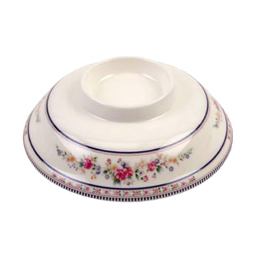 A-to-Z Supply 3201CAR Noodle Bowl Lid, 5-1/4", Round, Break-Resistant, Dishwasher Safe, BPA Free, Melamine, Rose, NSF, Pack of 12