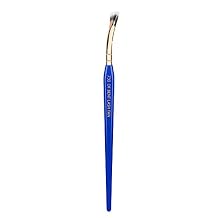 Bdellium Tools Professional Makeup Brush - Golden Triangle 730 Bent Mascara Fan - With All Vegan and Soft Synthetic Fibers, For Applying Mascara Blue, 1pc