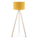 Woodenart Lampadaire Jaune Crème AYD-1566