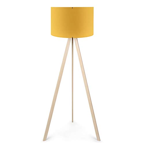 Woodenart Lampadaire Jaune Crème AYD-1566