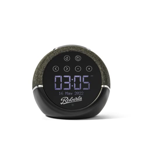 Roberts Zen Plus Wellbeing Digital Alarm Clock Radio with Sleep Sounds and Bluetooth – Black