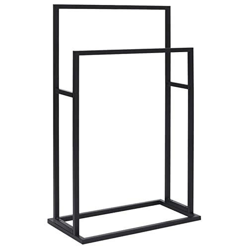 Rack de serviette en fer sans perçage pour sécher les draps de bain - 8