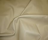 Ivory 2 Way Stretch Upholstery Faux Leather Vinyl Fabric Per Yard