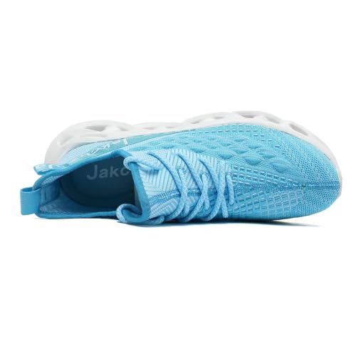 Image of Jakcuz Plus Size Men's Lightweight Walking Shoes Mesh Fish Scale Pattern Fashion Sneakers