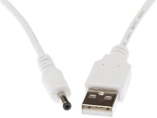 Tgigi USB to 3.5 x 1.35mm DC Barrel 2m White USB Power Charge Cable Lead