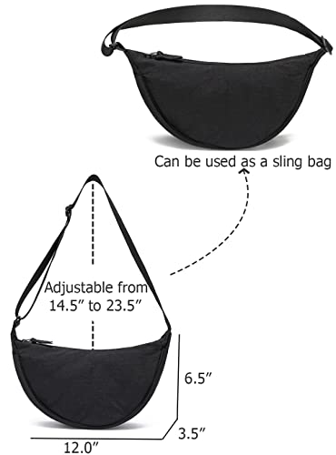 Yikoee Crescent Bag For Women Men Small Sling Crossbody Bag With Half Moon Shape #TOP6