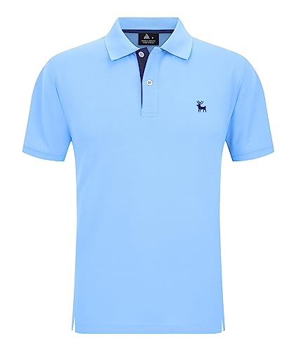 SwissWell Polo Manga Corta para Hombre Polo Shirt de Secado Rápido Polo de Golf Verano Outdoor Transpirable Camisetas