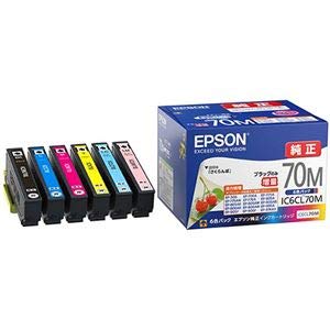 【OKO】EPSON IC6CL70M 増量70M ブラック6個パック他 Amazon.co.jp: エプソン インクカートリッジ6色パック(黒のみ70L