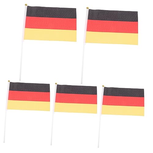 Yardwe 5pezzi Bandiera Sventolante Mini Del Brasile Bandiere Nazionali Leggeri e Portatili Bandiere Del Brasile Per Eventi Festivi e Patriottici