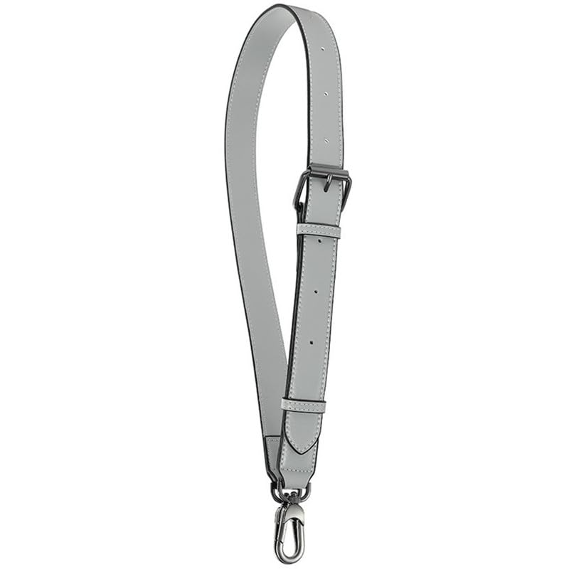 Sangle de sac à main croisée grise et noire avec fermoir pour remplacement