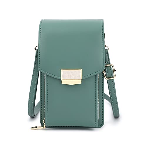Portefeuille femme cuir véritable vert : protégez vos cartes avec le zip