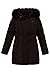 Produktbild Ulla Popken Damen große Größen Steppmantel braun-schwarz 46/48 725265 30-46+